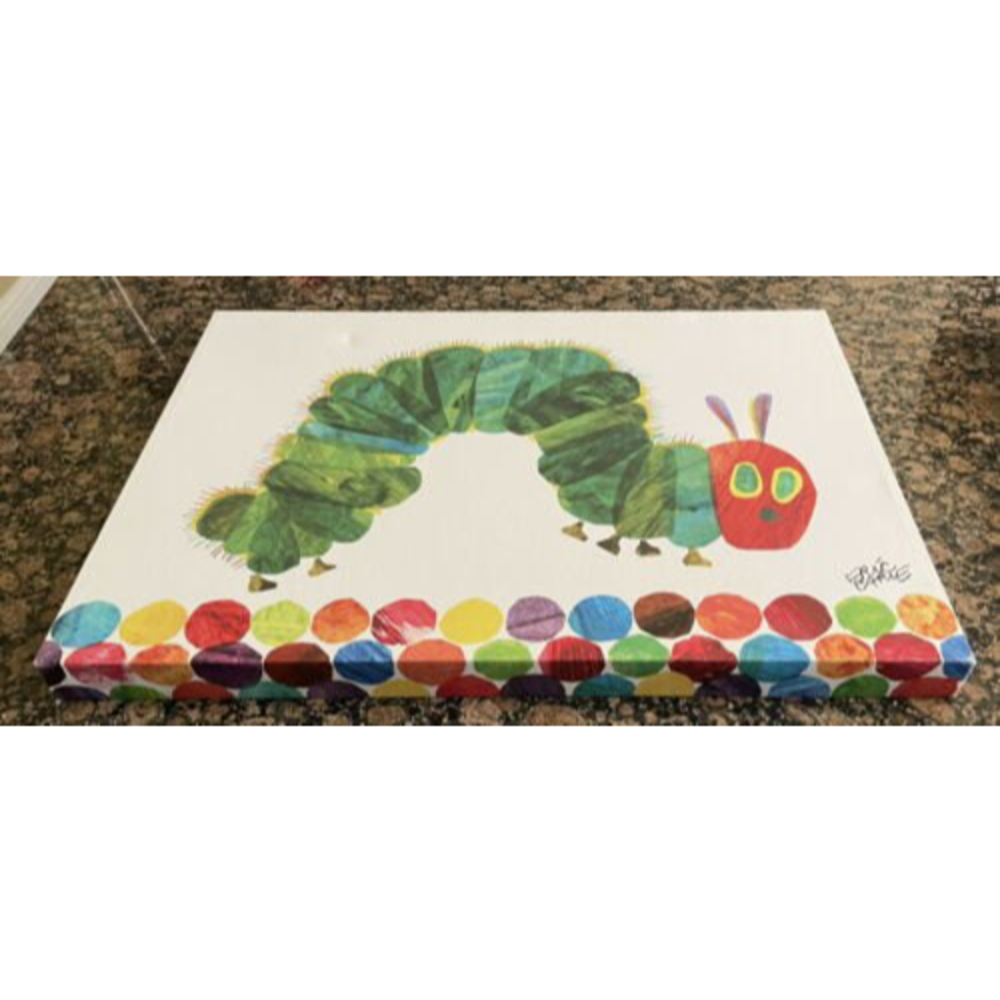 Eric Carle's Catepillar 2011 Kids Room Canvas Wall Art 24” X 18”